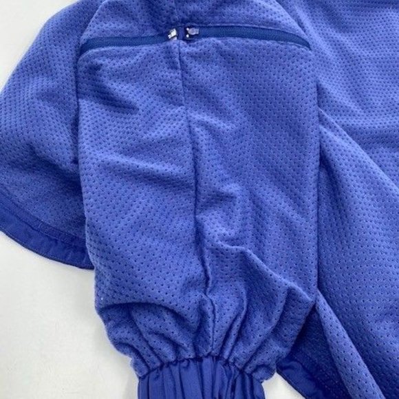 Men's Performance Golf "Pro Tour" Blue Mesh-Lined Jacket w-Removable Sleeves - Picture 8 of 8